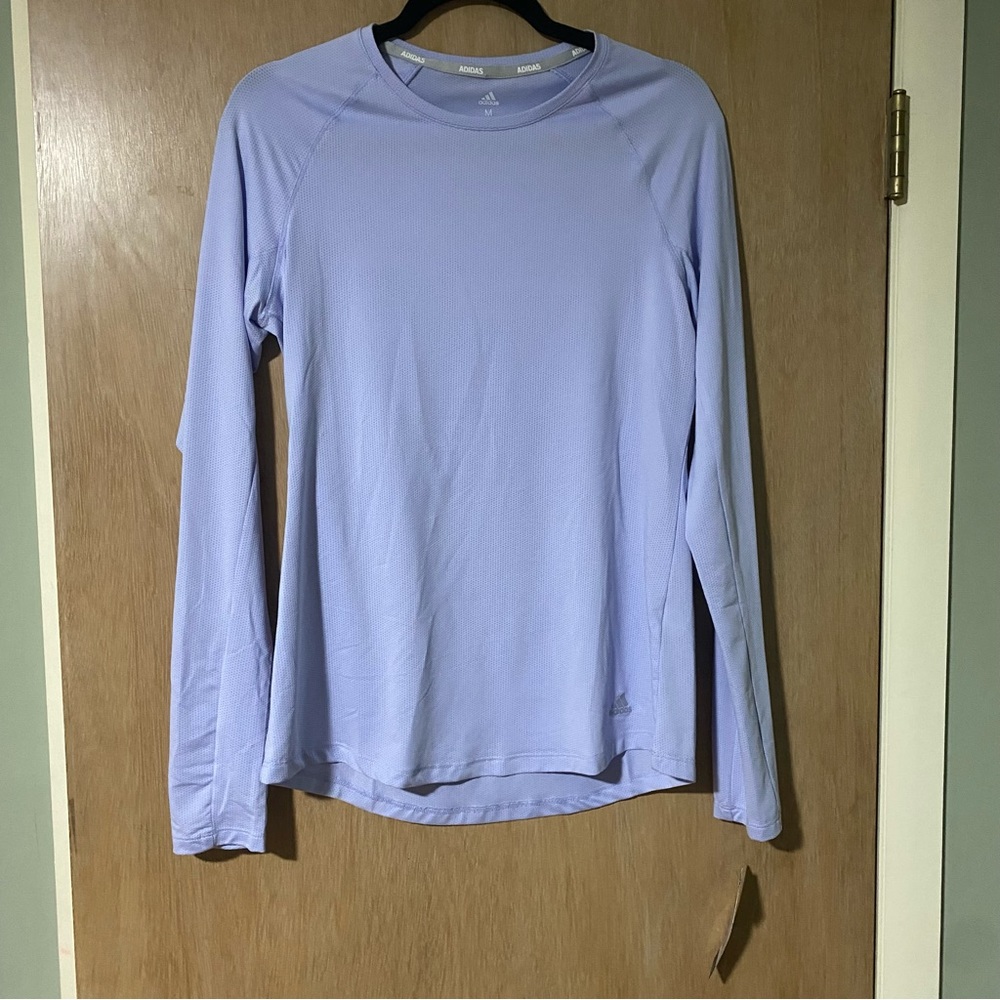 NWT Adidas Light Purple (Violet) Long Sleeve Shirt - Size M